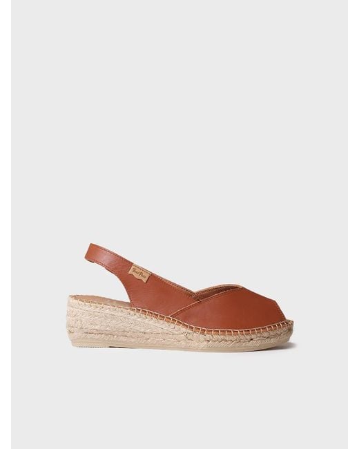 Toni Pons White Peep-Toe Wedge Espadrille