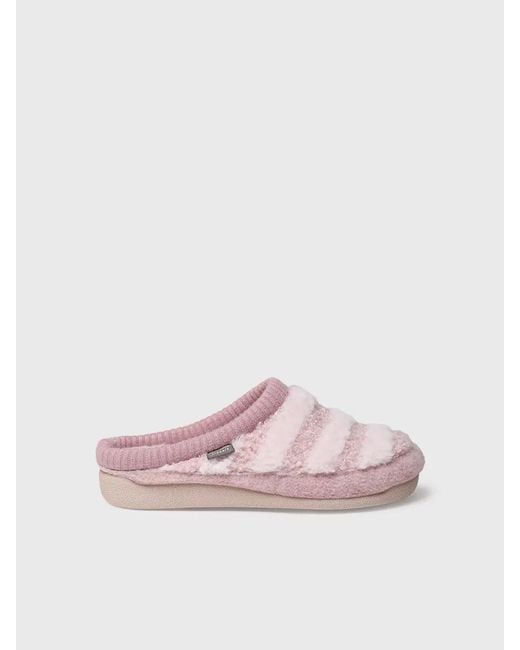 Toni Pons Pink Clog-Style Slipper
