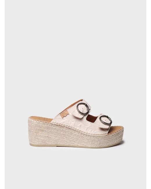 Toni Pons Natural Backless Espadrille