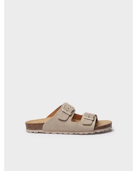 Toni Pons Natural Sandal With Double Buckle