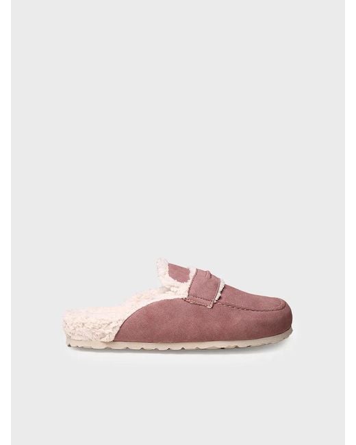 Toni Pons Pink Clog-Type Slippers With Inner Lining