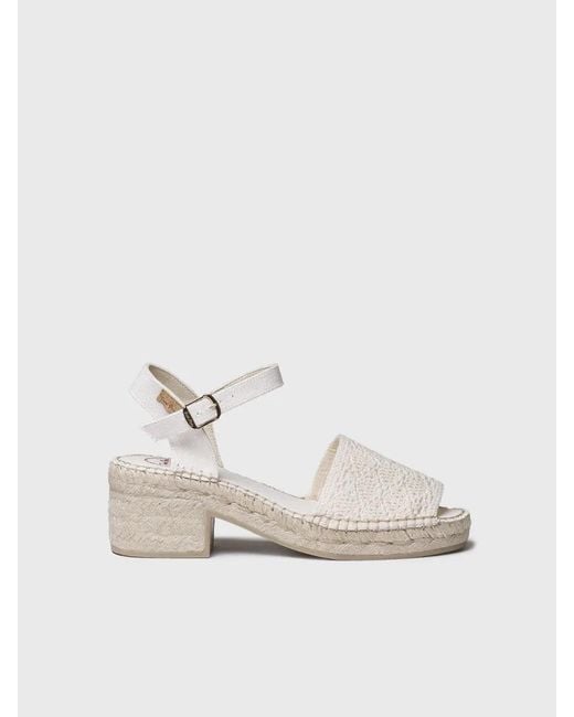 Toni Pons Natural Low-Heel Espadrilles
