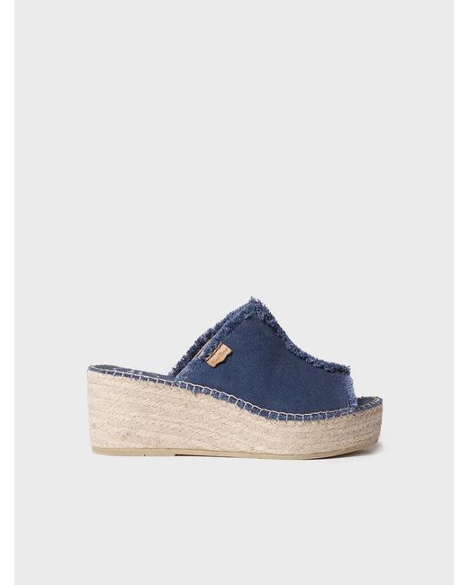 Toni Pons Blue Slingback Espadrilles