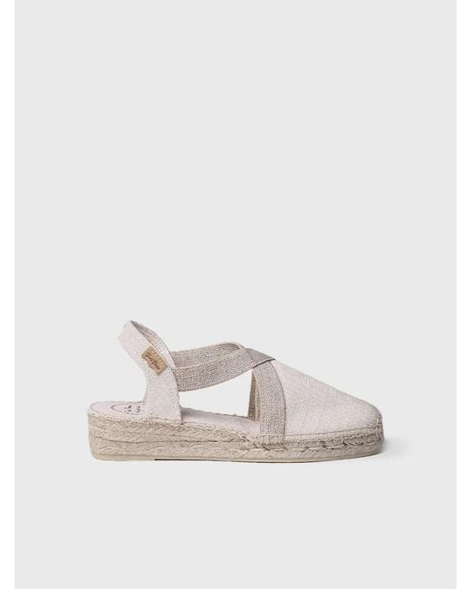 Toni Pons Natural Flat Vegan Espadrilles