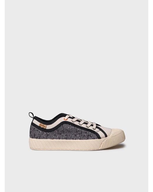 Toni Pons White Zapatillas Deportivas De Mujer Con Lentejuelas