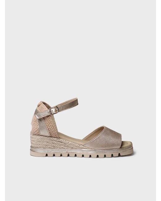 Toni Pons Natural Wedge Espadrilles