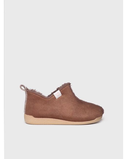 Toni Pons Brown High-Cut Slipper
