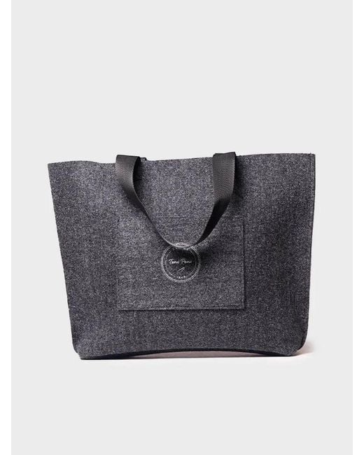 Toni Pons Gray Bag Made Of Felt