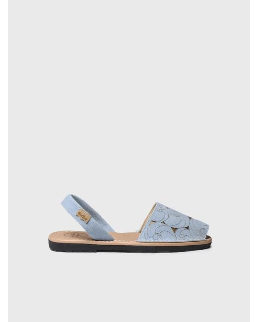 Toni Pons Blue Suede Avarca