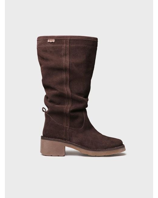 Toni Pons Brown High Suede Boot