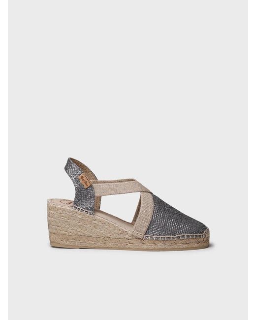 Toni Pons White Vegan Shiny Espadrille