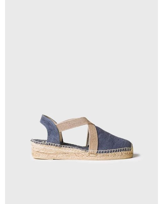 Toni Pons Blue Flat Vegan Espadrilles