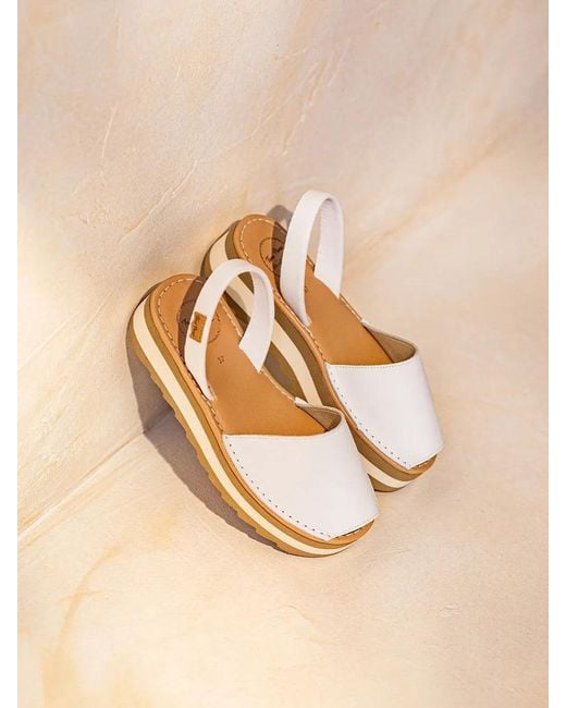 Toni Pons Natural Leather Shoe With Platform