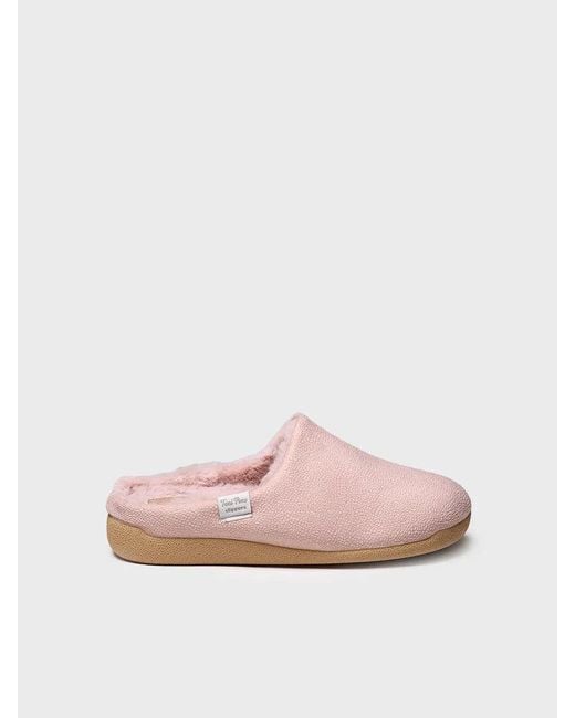 Toni Pons Pink Clog-Style Slipper