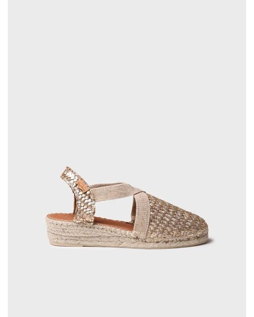 Toni Pons Natural Closed Espadrille For