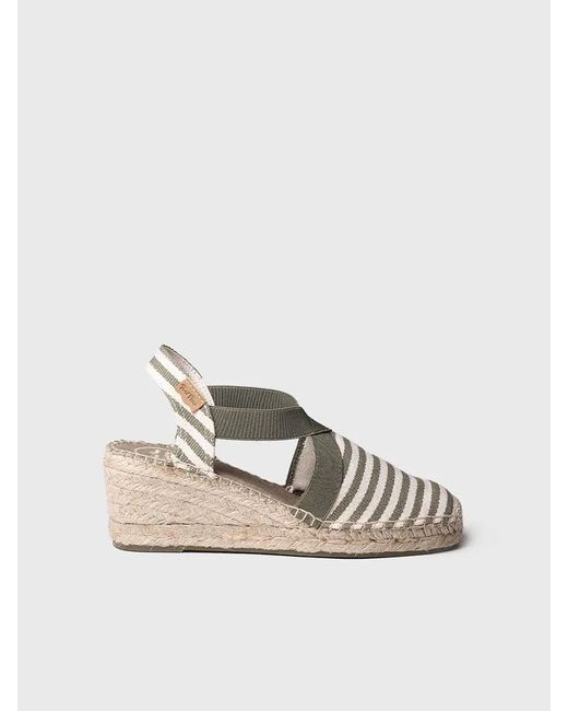 Toni Pons White Wedge Espadrilles