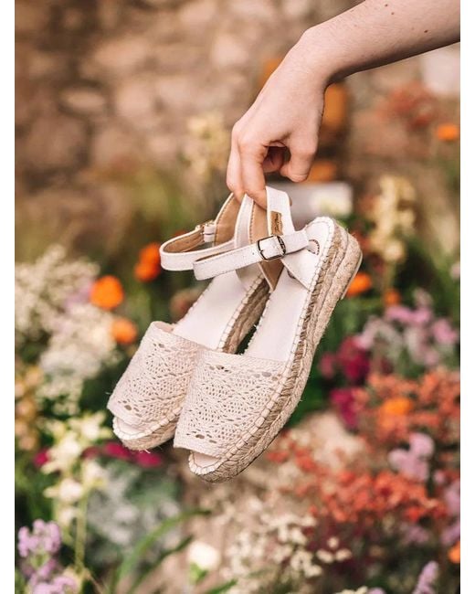 Toni Pons Natural Macramé Sandal Type Abarca