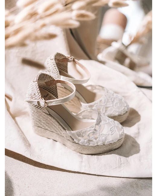 Toni Pons Natural Espadrilles With Wedge For Bride