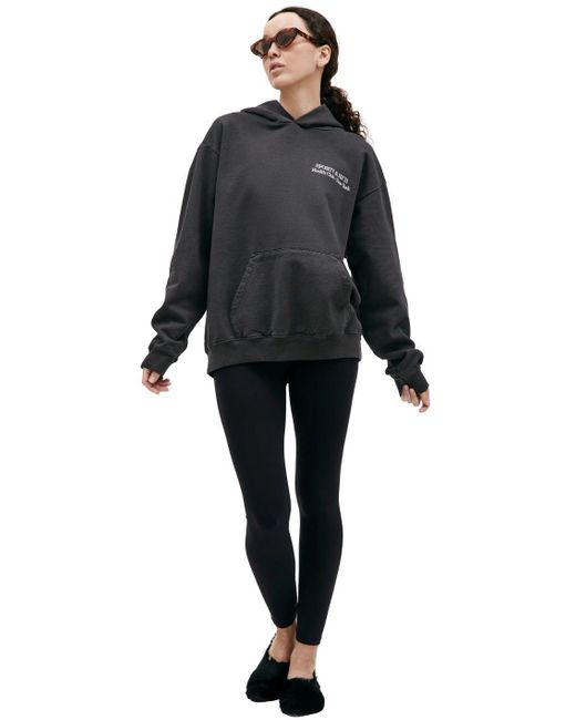 Sporty & Rich New Drink More Water Hoodie (Faded) in Black Lyst