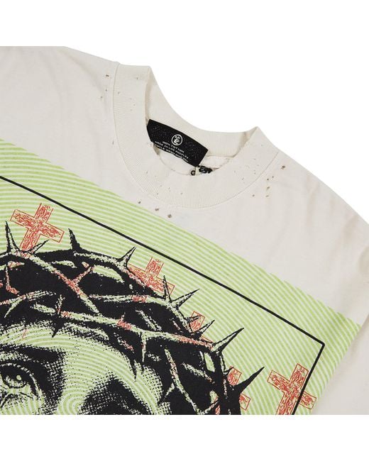 HELLSTAR White Jesus T-Shirt for men