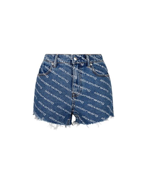Alexander Wang Blue Bite Logo Short