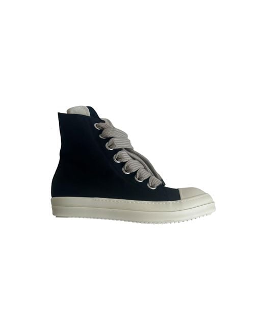 Rick Owens Black Jumbolace Sneakers