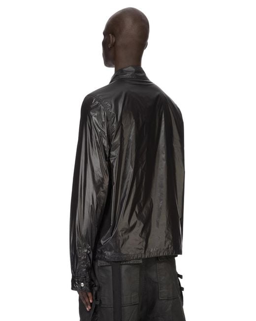 Rick Owens Black Zip Front Jacket for men