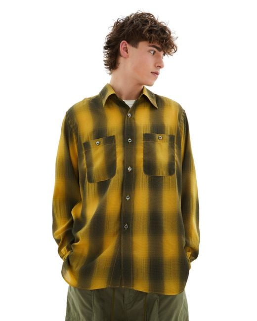 Needles Yellow Work Shirt () for men