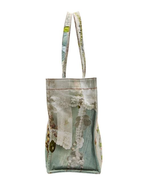 Acne Metallic Printed Tote Bag