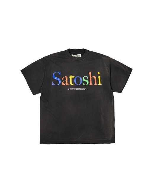 Satoshi Nakamoto Black Search Engine Tee for men