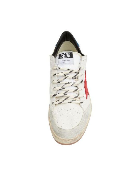 Golden Goose Ball Star Nappa Upper W/Ornaments Stitching (//) in White ...