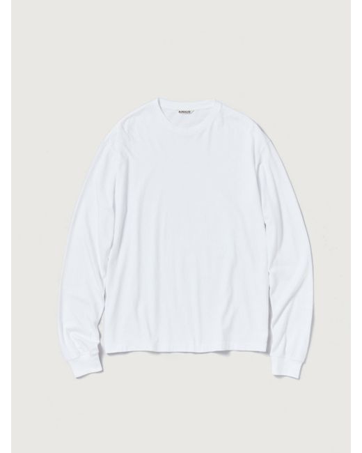 AURALEE Seamless L/s T-shirt in White for Men | Lyst