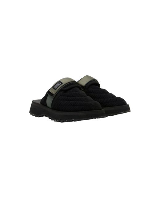 Suicoke Black Zavo-Shellab Slip-On Loafers