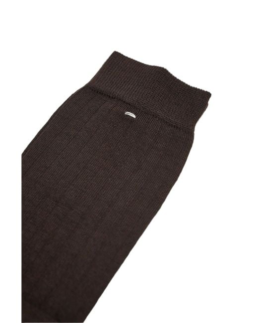 Maison Margiela Black Tabi Toe Socks (Dark) for men