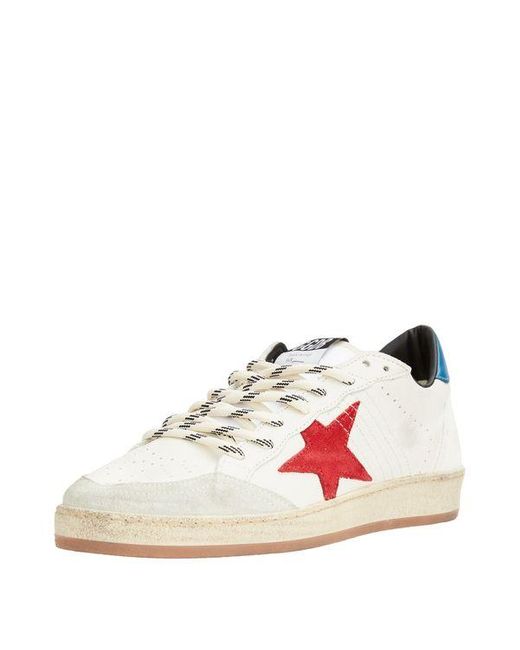 Golden Goose Ball Star Nappa Upper W/Ornaments Stitching (//) in White ...