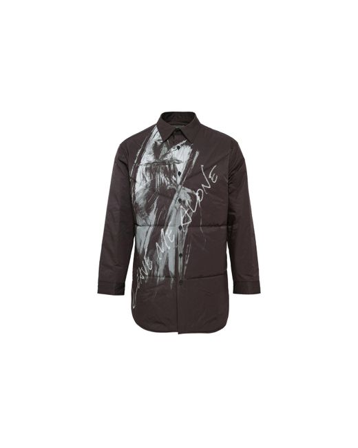 Yohji Yamamoto Black Y Letter Padded Blouse for men