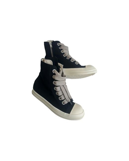 Rick Owens Black Jumbolace Sneakers