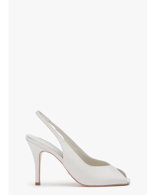 Tony Bianco White Peggy Dove Nappa Dress Sandal