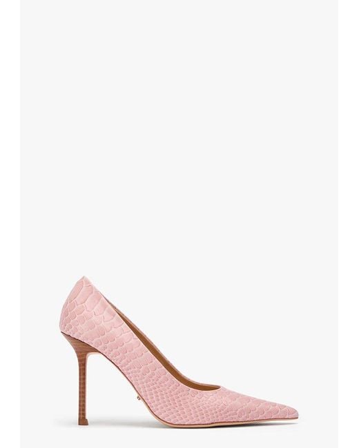 Tony Bianco Pink Niki Python Dress Shoe