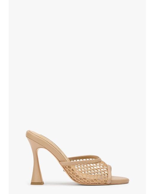 Tony Bianco Natural Vertigo Skin Mesh Dress Sandal