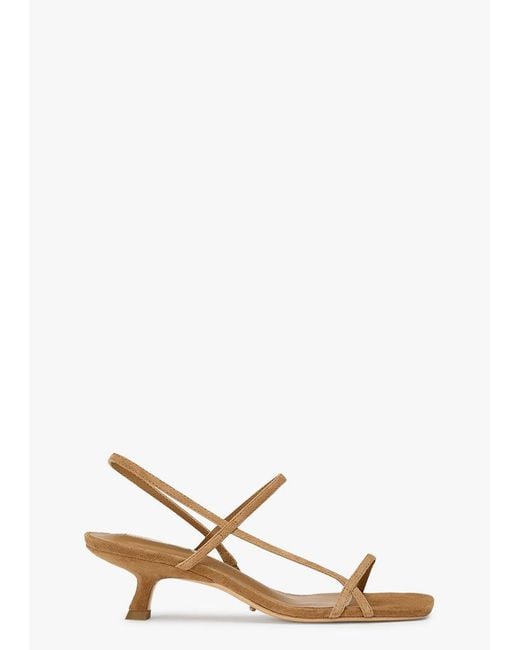 Tony Bianco White Tiffany Taupe Suede Dress Sandal