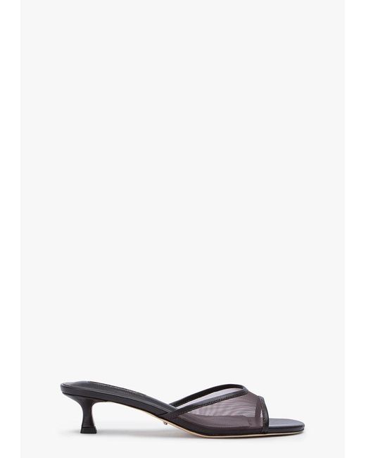 Tony Bianco White Pru Choc Nylon/Choc Dress Sandal