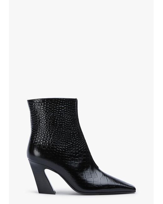 Tony Bianco White Queen Croc Dress Boot Ankle