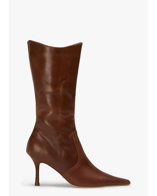 Tony Bianco Brown Sheba Dress Boot Calf