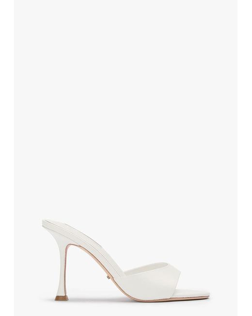 Tony Bianco White Lunar Milk Capretto Dress Sandal