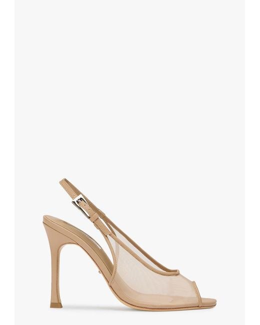 Tony Bianco White Dare Skin Nylon/Skin Dress Sandal