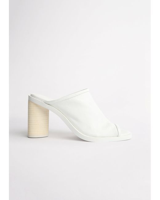 Tony Bianco Leather Macan 9cm Heels in White | Lyst
