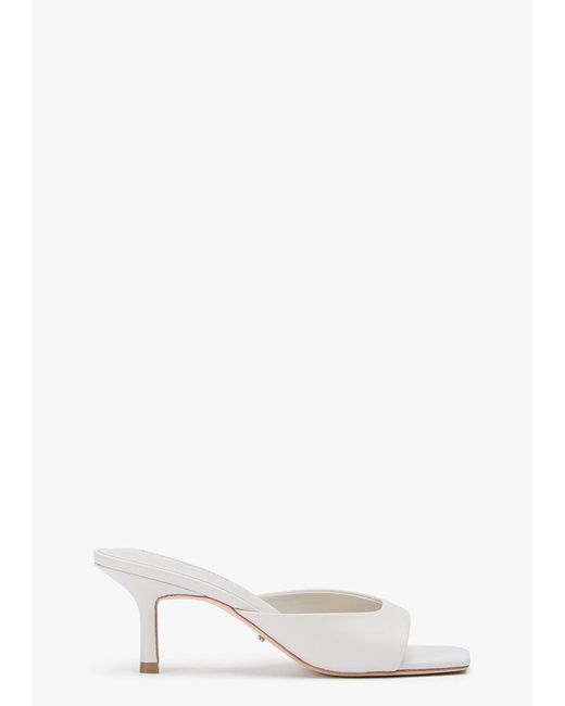 Tony Bianco White Robbie Dove Nappa Dress Sandal