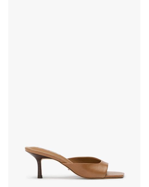 Tony Bianco Women's White Robbie Tan Vintage Dress Sandal