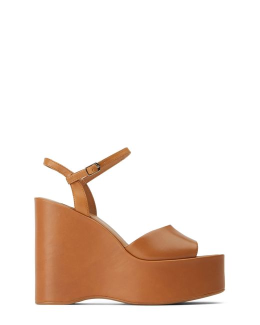 Tony Bianco Leather Vanity 13cm Wedges in Brown | Lyst